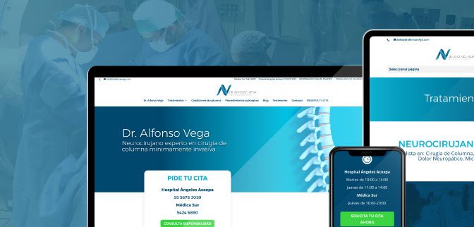 Proyecto de Diseño Web y Marketing online al Dr. Alfonso Vega Proyecto de Diseño Web y Marketing online al Dr. Alfonso Vega